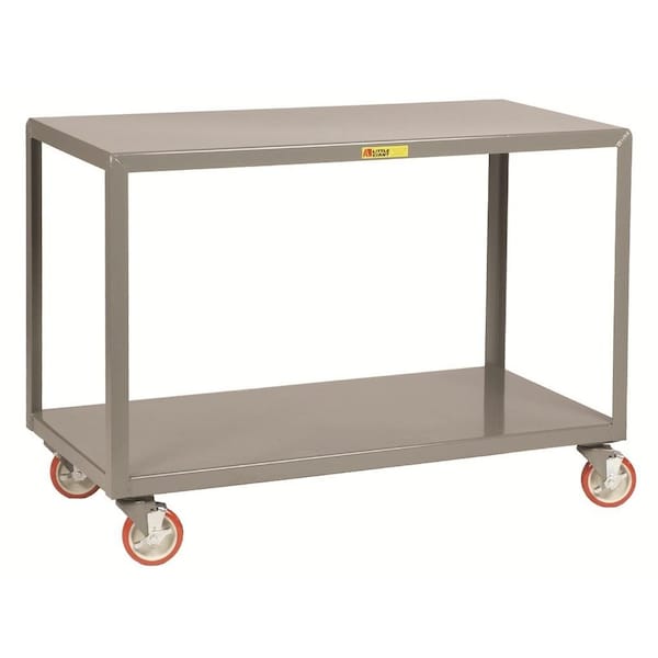 Mobile Tables, 18 X 32, 1000 Lbs. Cap, Total Lock Brakes, Brakes